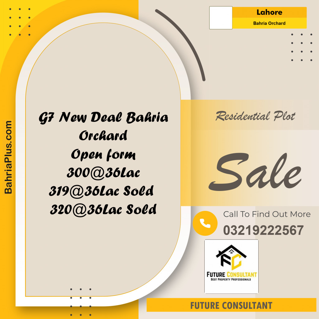 5 Marla Residential Plot for Sale in Bahria Orchard, Lahore - (BP-292243)