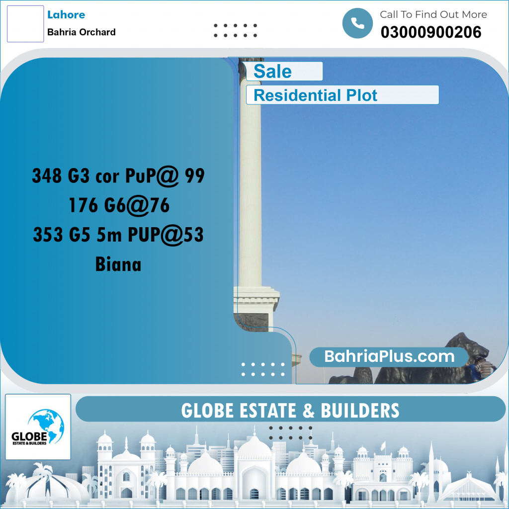 Residential Plot for Sale in Bahria Orchard, Lahore - (BP-292335)