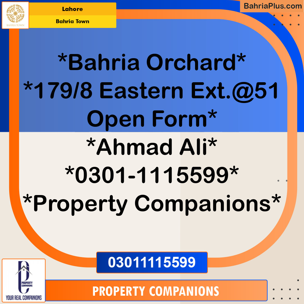 Residential Plot for Sale in Bahria Town, Lahore - (BP-292349)