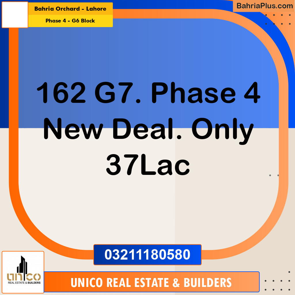 5 Marla Residential Plot for Sale in Phase 4 - G6 Block -  Bahria Orchard, Lahore - (BP-292514)