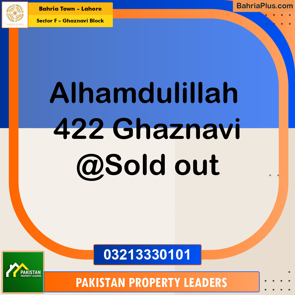 10 Marla Residential Plot for Sale in Sector F - Ghaznavi Block -  Bahria Town, Lahore - (BP-292531)