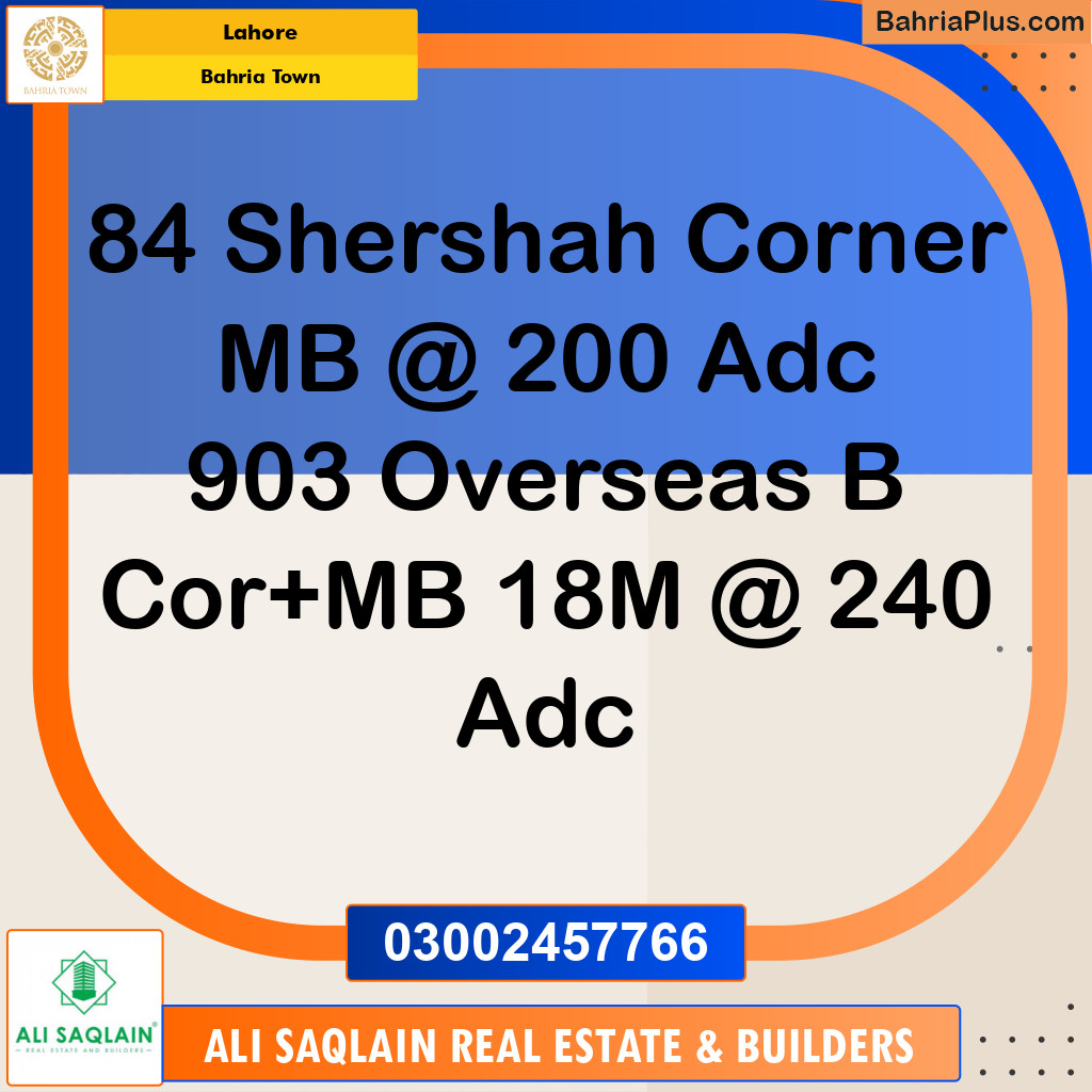 Residential Plot for Sale in Bahria Town, Lahore - (BP-292633)