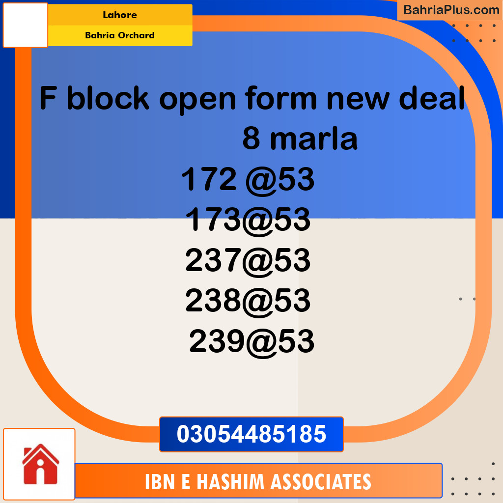 Residential Plot for Sale in Bahria Orchard, Lahore - (BP-292904)