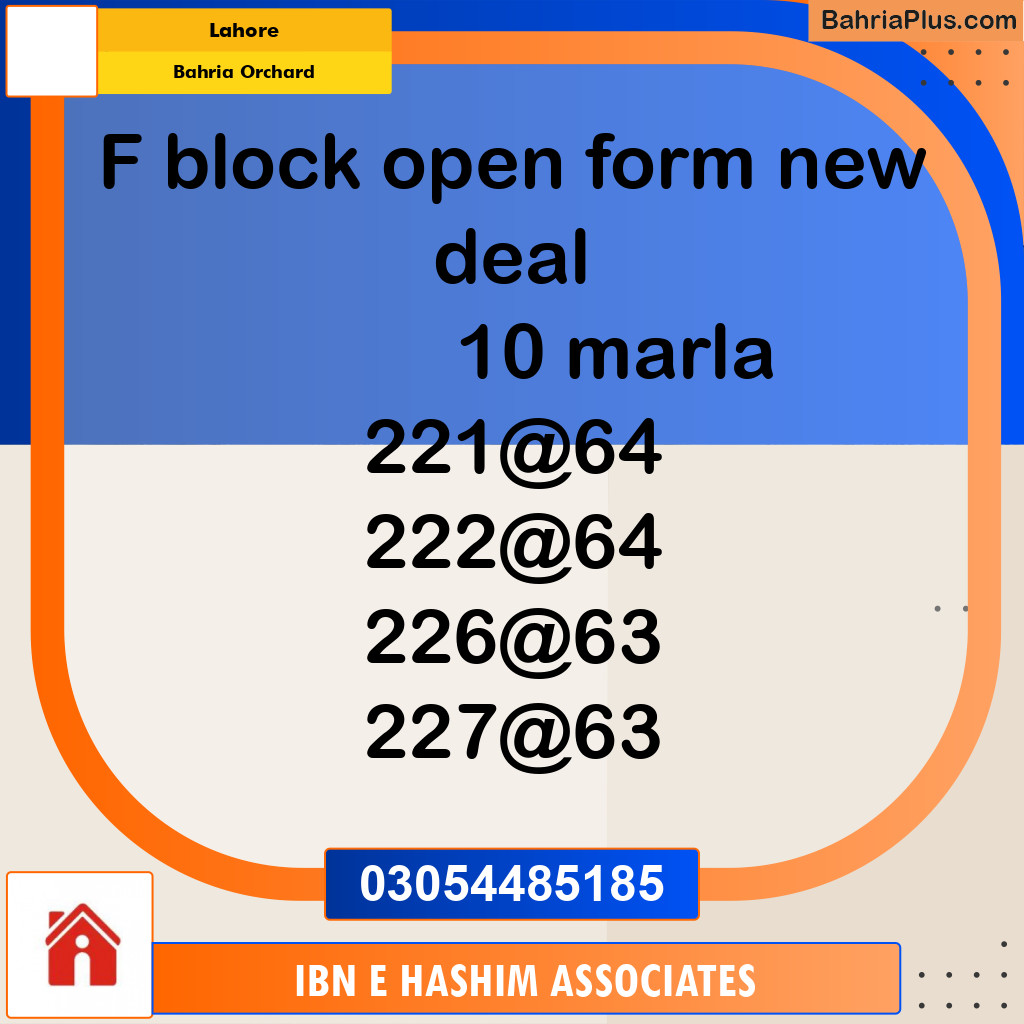 Residential Plot for Sale in Bahria Orchard, Lahore - (BP-292905)