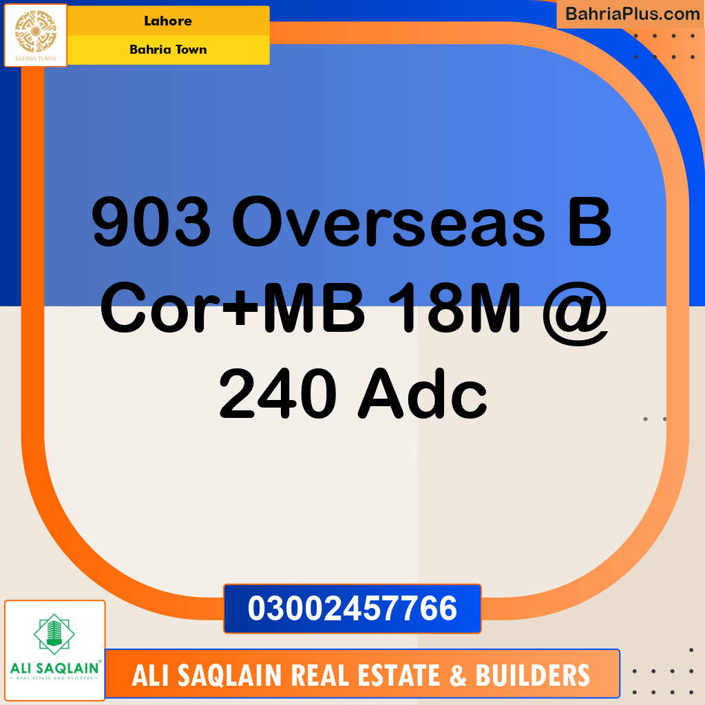 Residential Plot for Sale in Bahria Town, Lahore - (BP-292972)