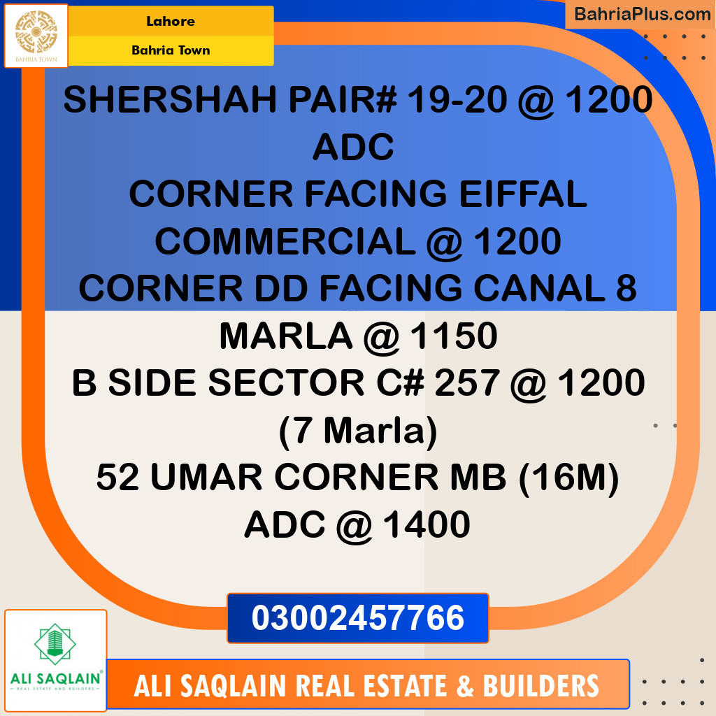 Commercial Plot for Sale in Bahria Town, Lahore - (BP-292979)