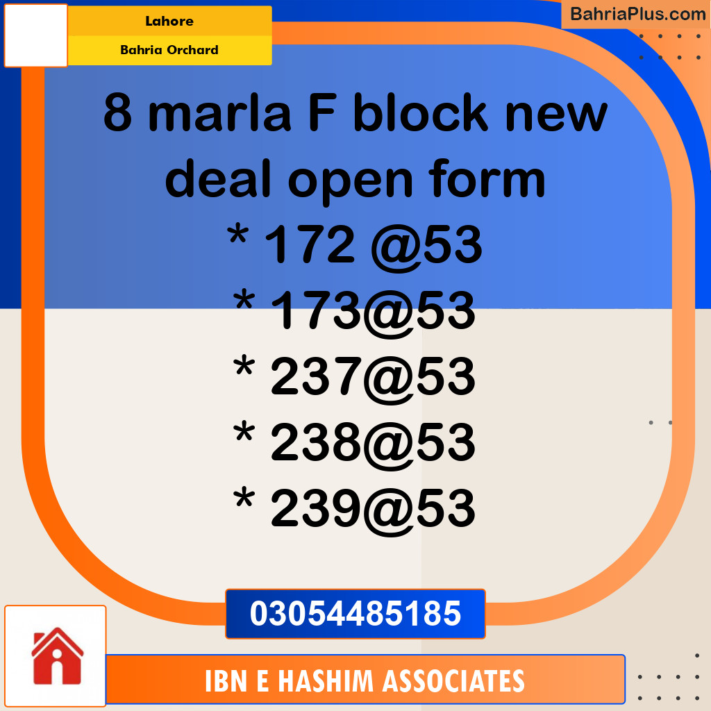 Residential Plot for Sale in Bahria Orchard, Lahore - (BP-293008)