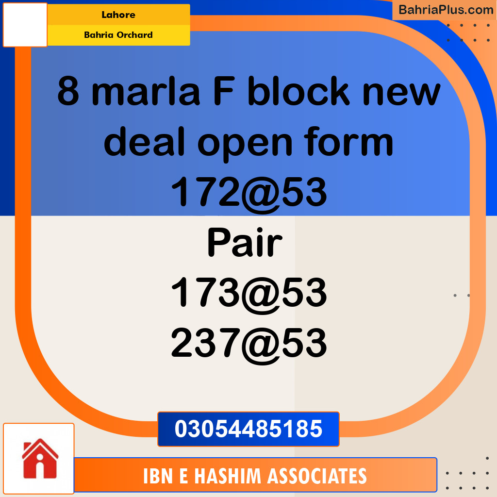 Residential Plot for Sale in Bahria Orchard, Lahore - (BP-293100)