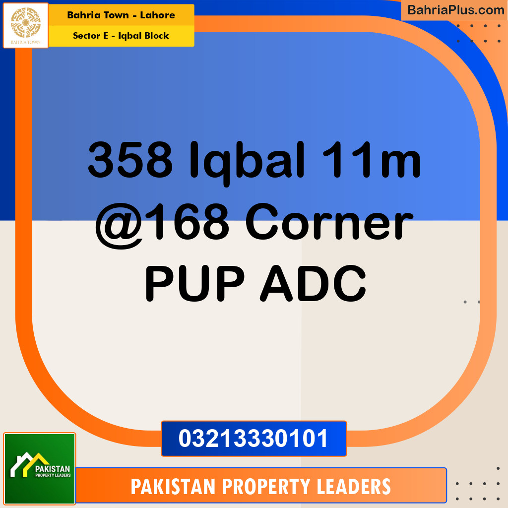 11 Marla Residential Plot for Sale in Sector E - Iqbal Block -  Bahria Town, Lahore - (BP-293125)