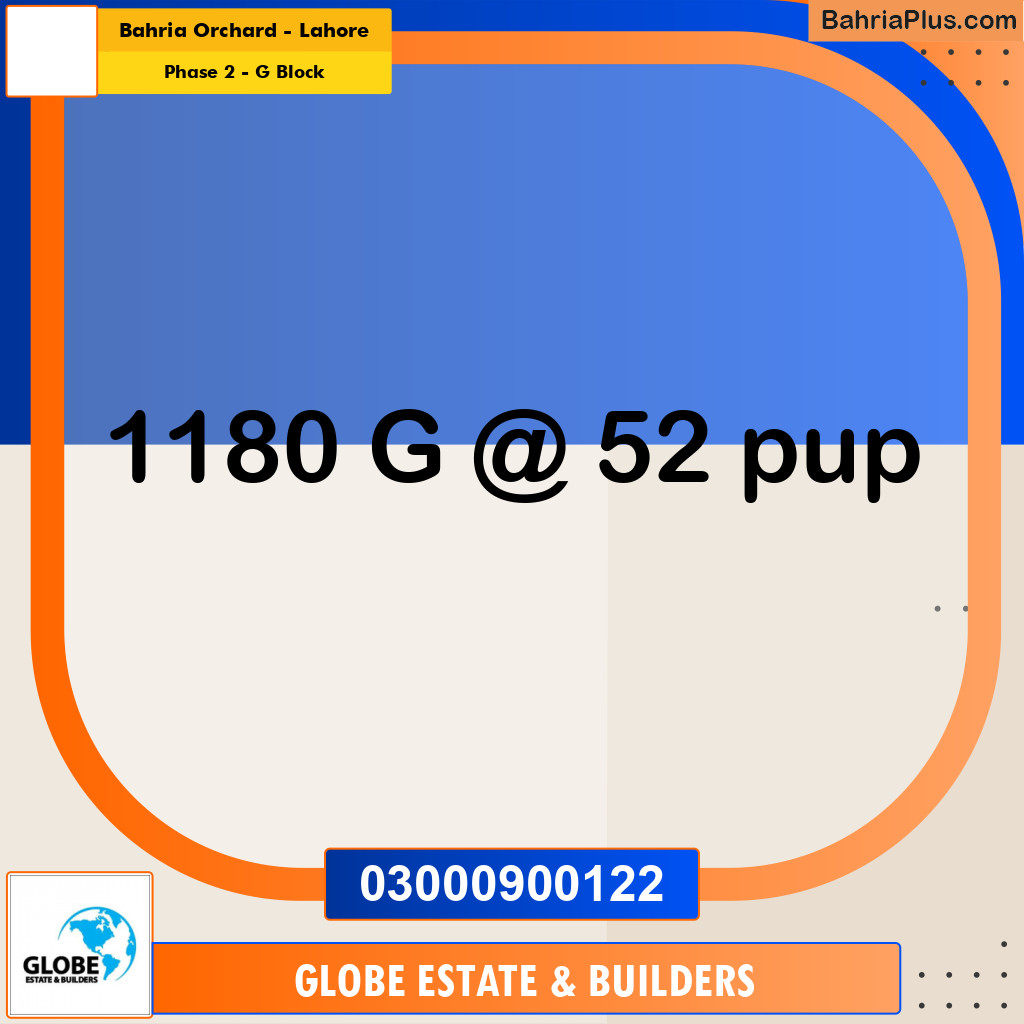 5 Marla Residential Plot for Sale in Phase 2 - G Block -  Bahria Orchard, Lahore - (BP-293199)