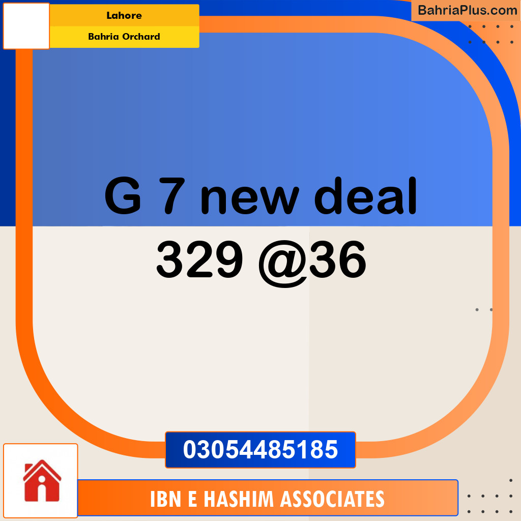 Residential Plot for Sale in Bahria Orchard, Lahore - (BP-293424)