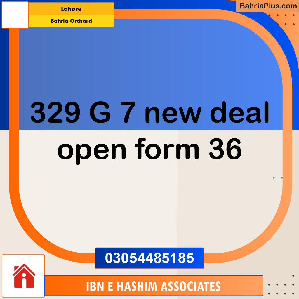 Residential Plot for Sale in Bahria Orchard, Lahore - (BP-293433)