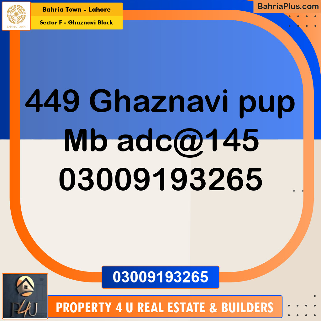 10 Kanal Residential Plot for Sale in Sector F - Ghaznavi Block -  Bahria Town, Lahore - (BP-293844)