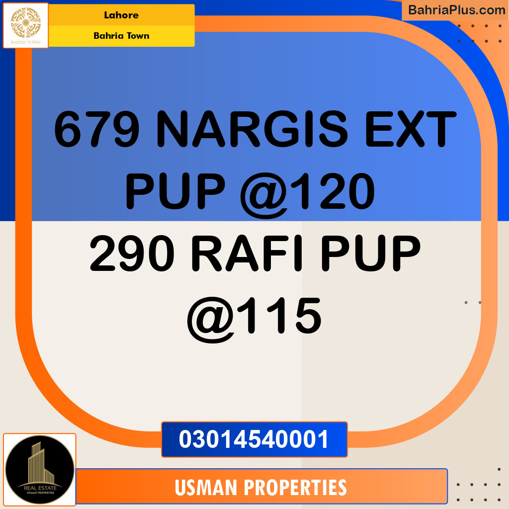 Residential Plot for Sale in Bahria Town, Lahore - (BP-293876)