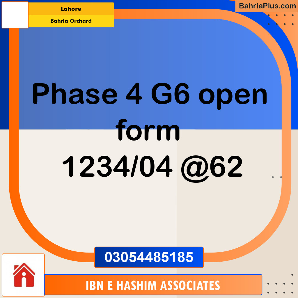 Residential Plot for Sale in Bahria Orchard, Lahore - (BP-293922)