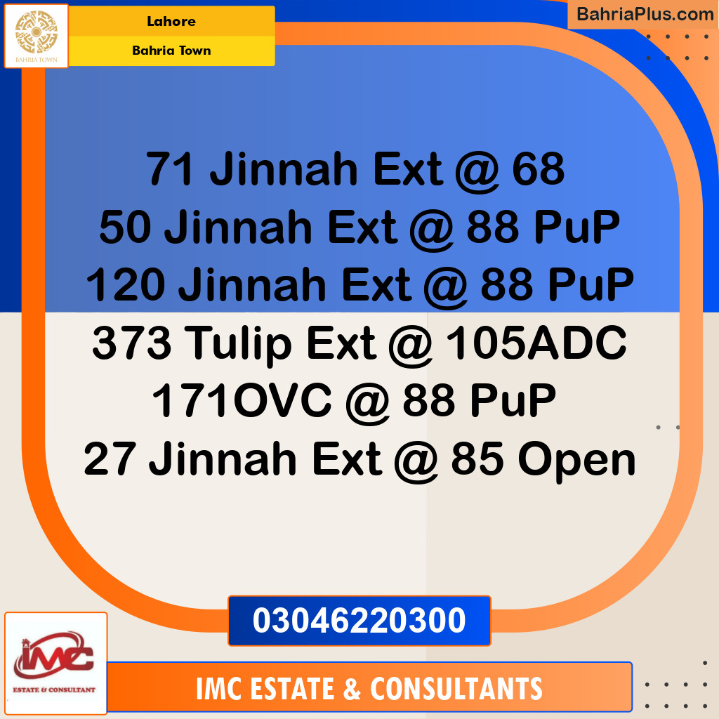Residential Plot for Sale in Bahria Town, Lahore - (BP-294115)