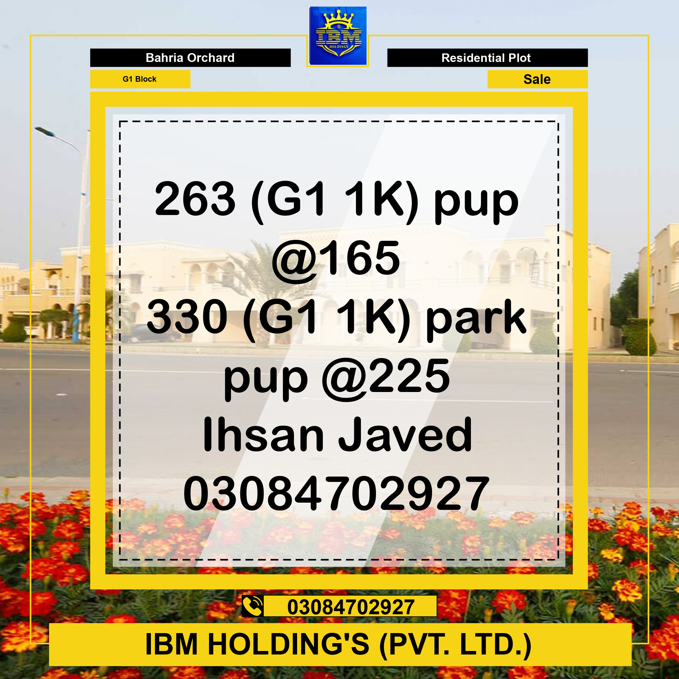 1 Kanal Residential Plot for Sale in Phase 4 - G1 Block -  Bahria Orchard, Lahore - (BP-294183)