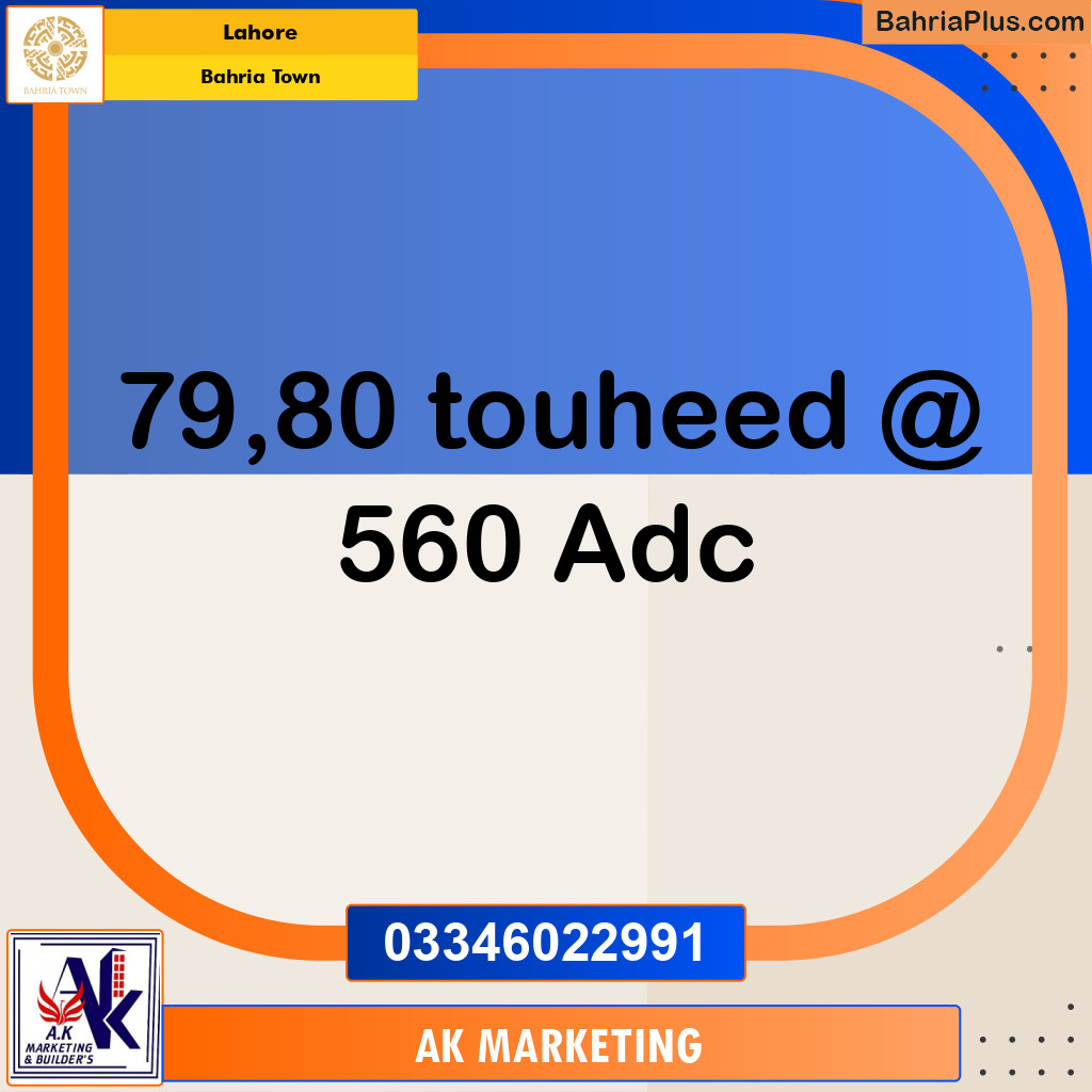 5 Marla Commercial Plot for Sale in Bahria Town, Lahore - (BP-294279)