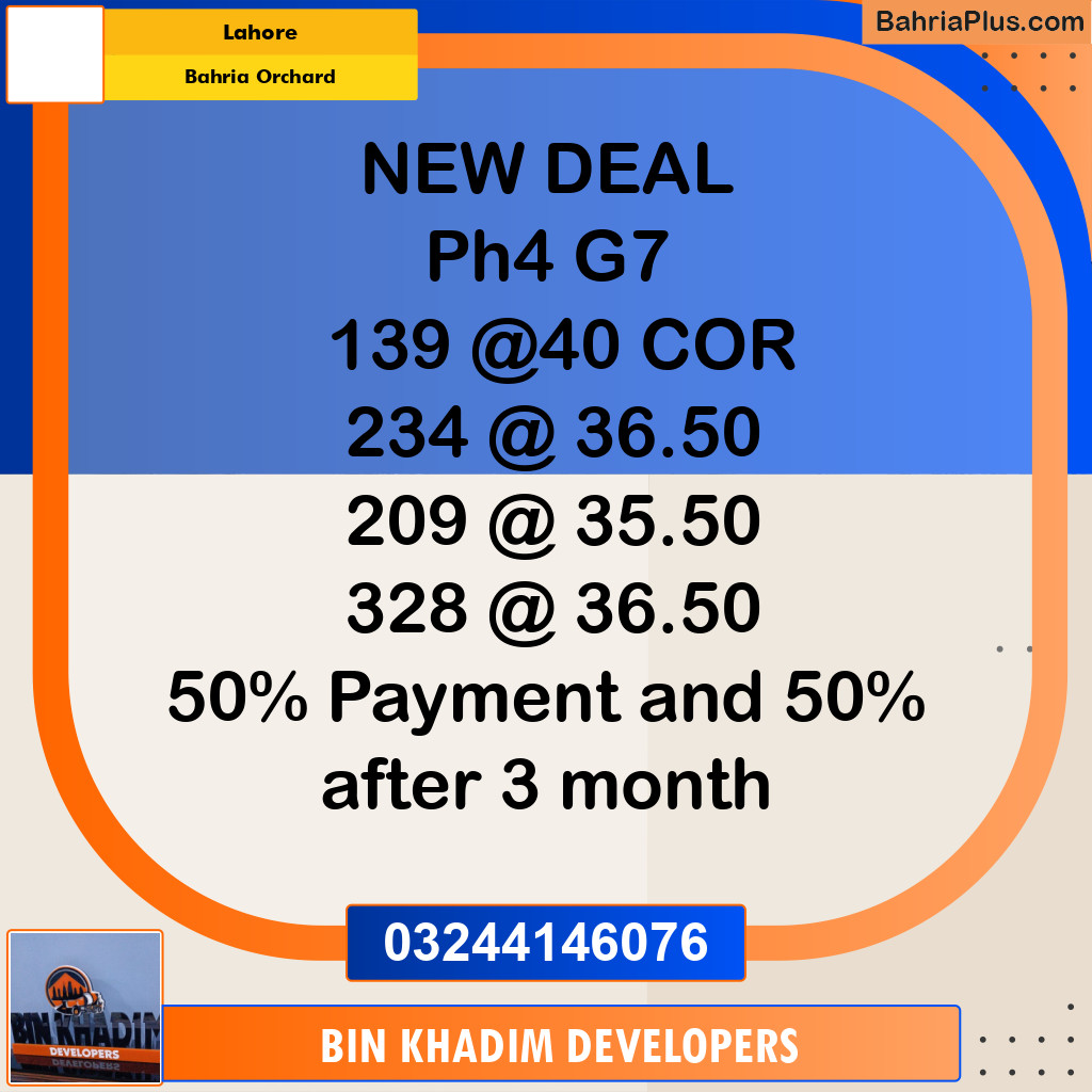 Residential Plot for Sale in Bahria Orchard, Lahore - (BP-294304)