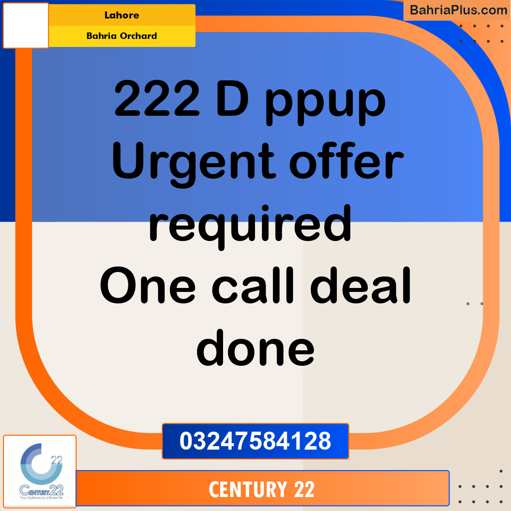 8 Marla Residential Plot for Sale in Bahria Orchard, Lahore - (BP-294365)