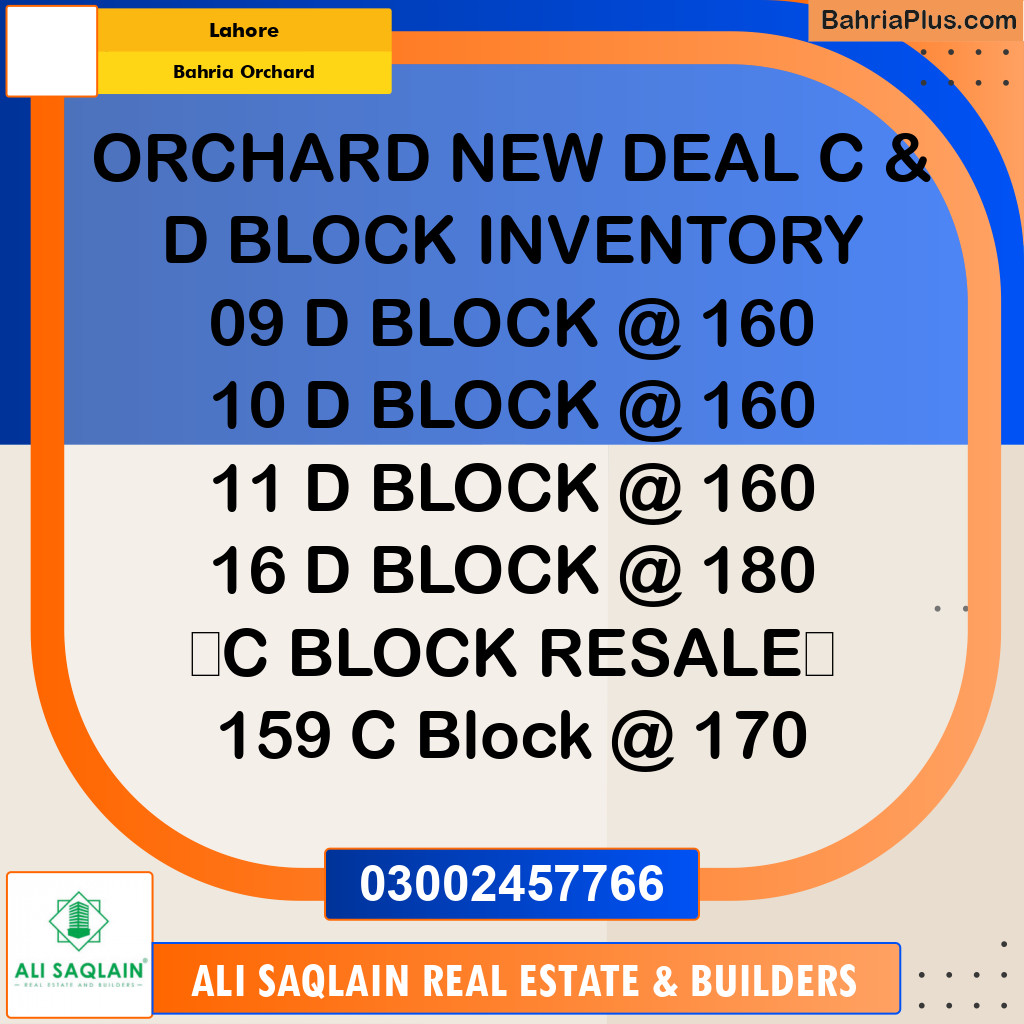 Commercial Plot for Sale in Bahria Orchard, Lahore - (BP-294389)