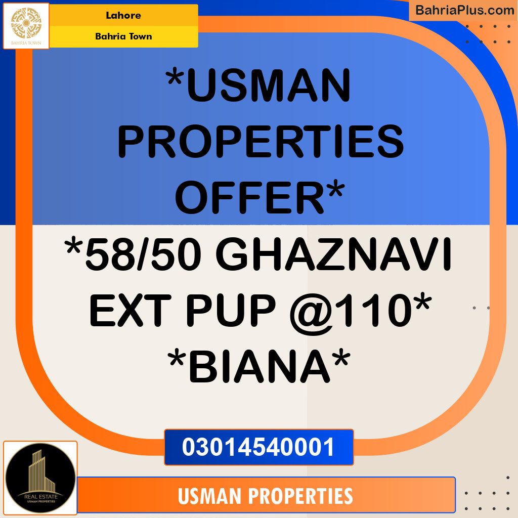 Residential Plot for Sale in Bahria Town, Lahore - (BP-294494)