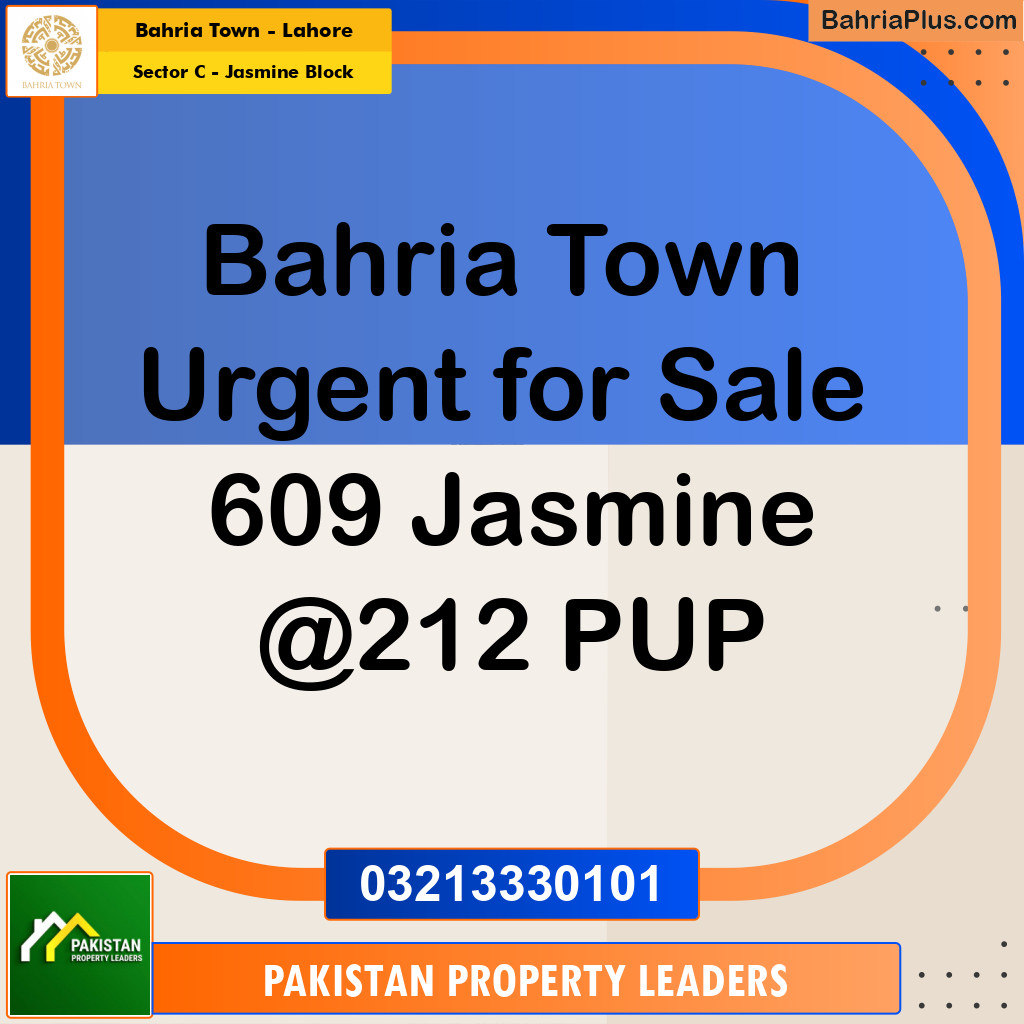 10 Marla Residential Plot for Sale in Sector C - Jasmine Block -  Bahria Town, Lahore - (BP-294498)