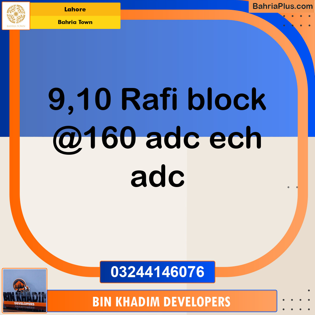 Residential Plot for Sale in Bahria Town, Lahore - (BP-294773)