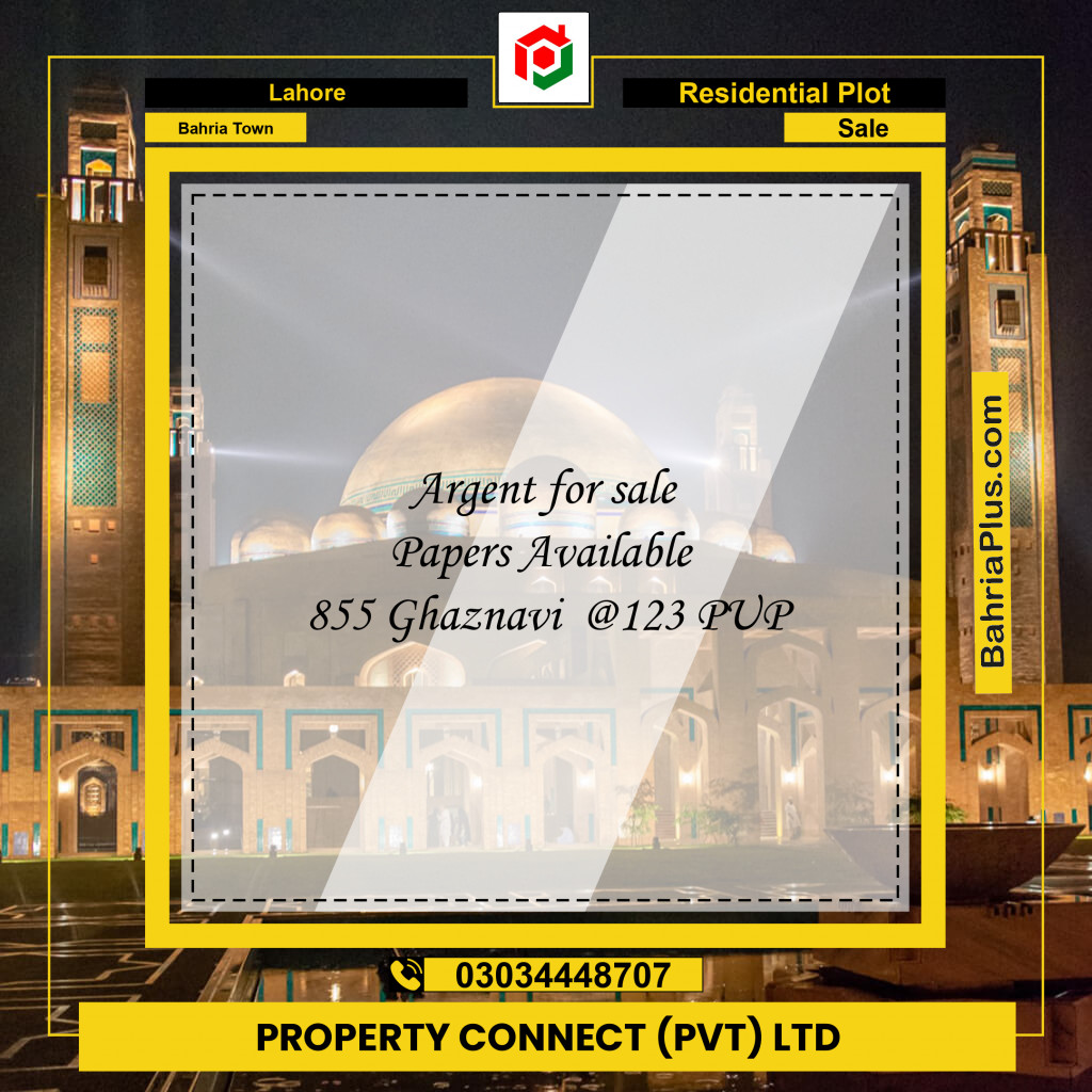 Residential Plot for Sale in Bahria Town, Lahore - (BP-294983)