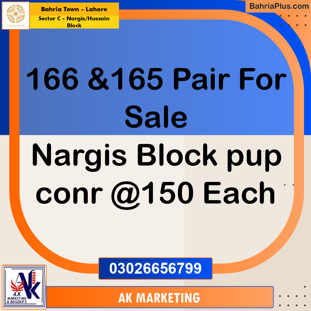 10 Marla Residential Plot for Sale in Sector C - Nargis/Hussain Block -  Bahria Town, Lahore - (BP-295073)