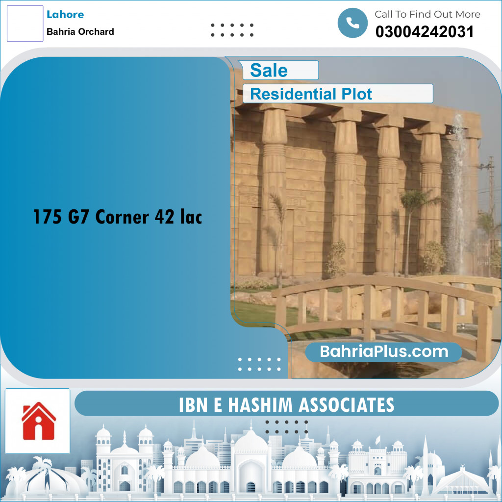 5 Marla Residential Plot for Sale in Bahria Orchard, Lahore - (BP-295290)