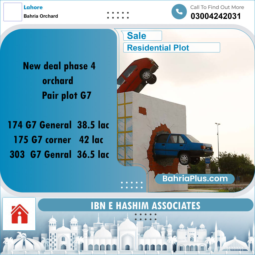5 Marla Residential Plot for Sale in Bahria Orchard, Lahore - (BP-295355)