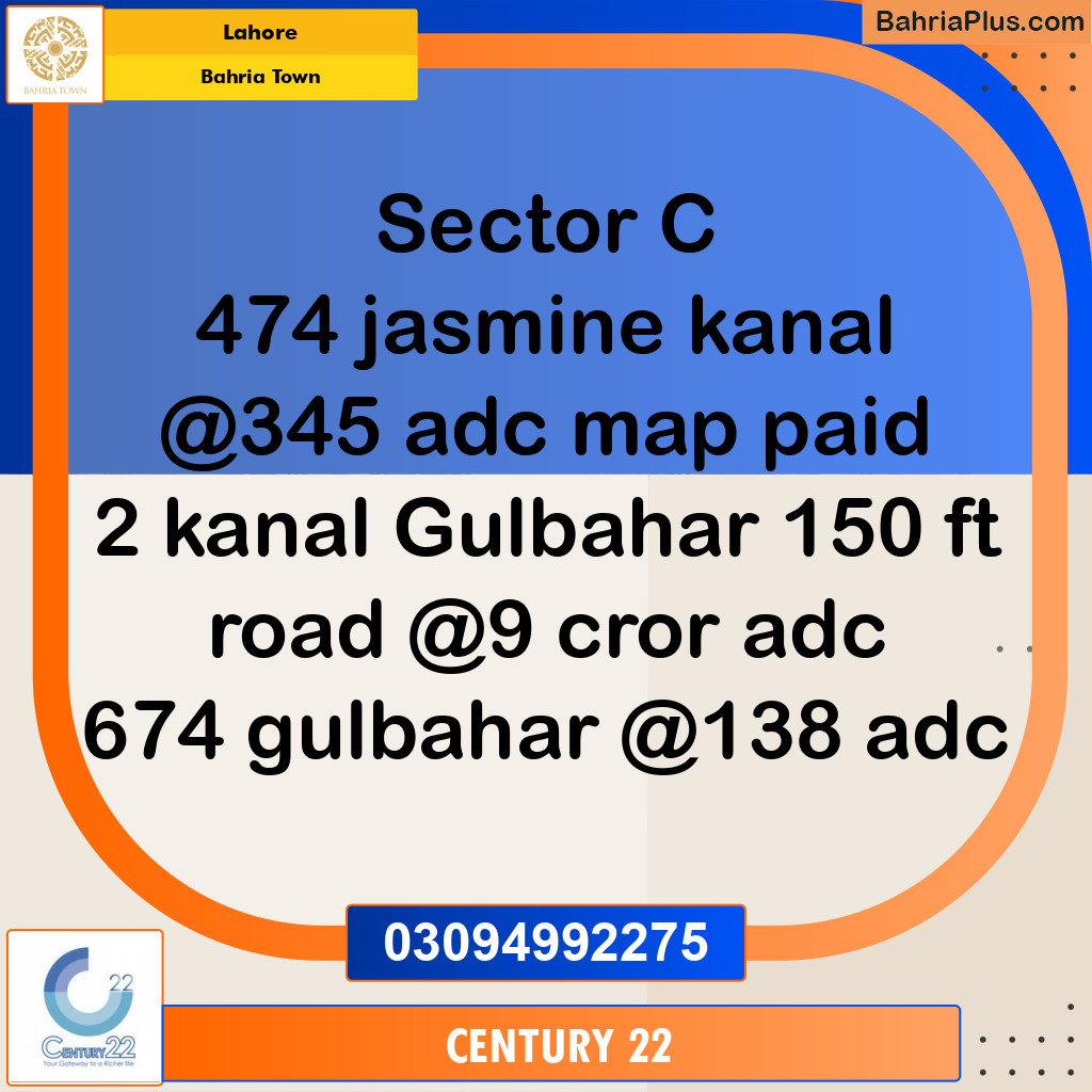 1 Kanal Residential Plot for Sale in Bahria Town, Lahore - (BP-295378)