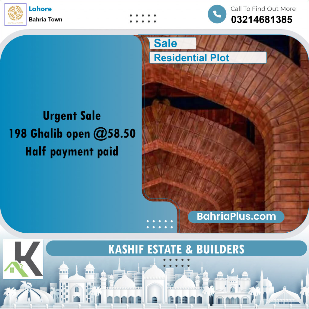 Residential Plot for Sale in Bahria Town, Lahore - (BP-295438)