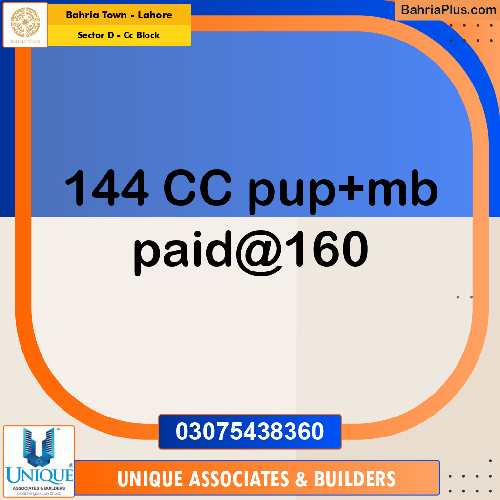 5 Marla Residential Plot for Sale in Sector D - CC Block -  Bahria Town, Lahore - (BP-295455)