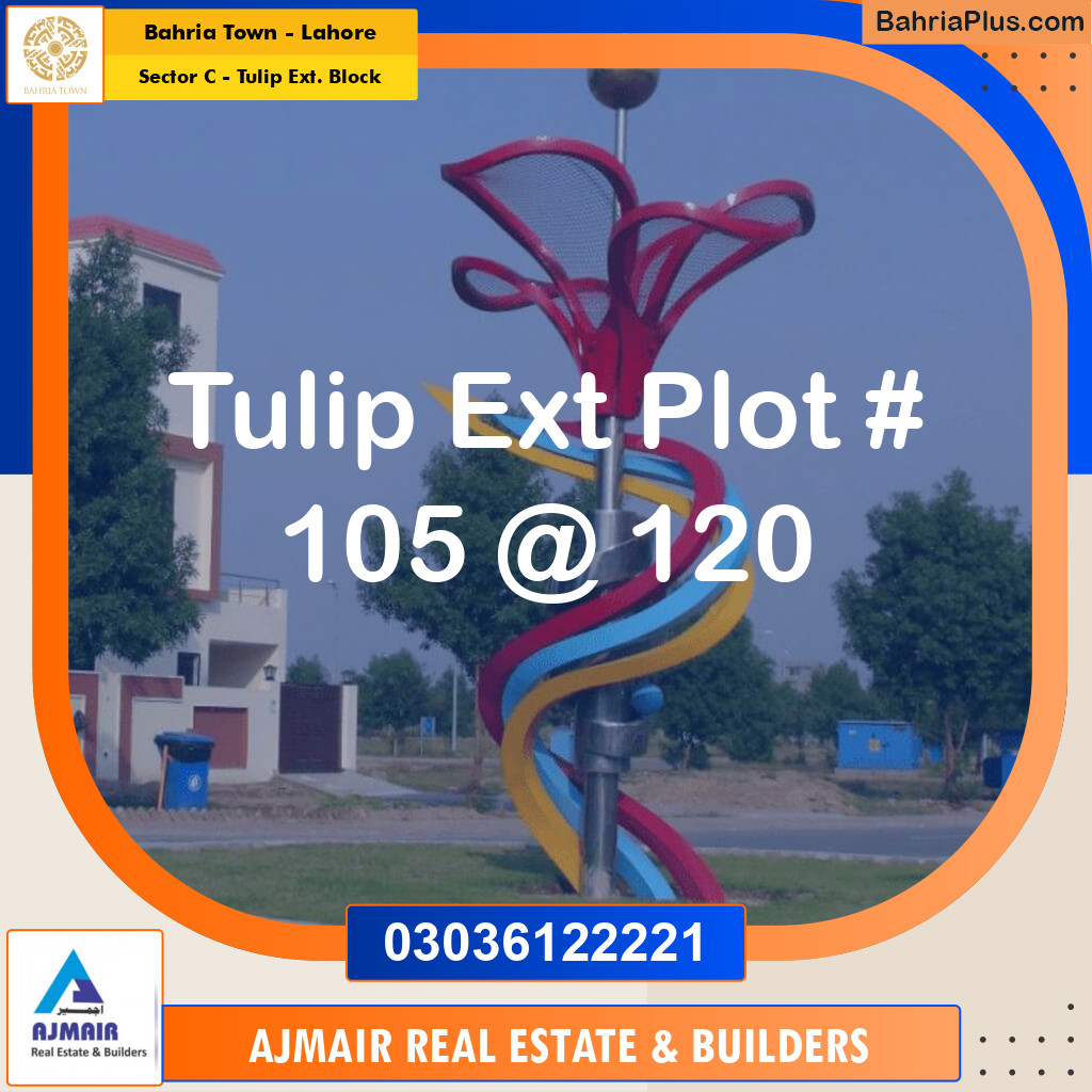 10 Marla Residential Plot for Sale in Sector C - Tulip Ext. Block -  Bahria Town, Lahore - (BP-295531)