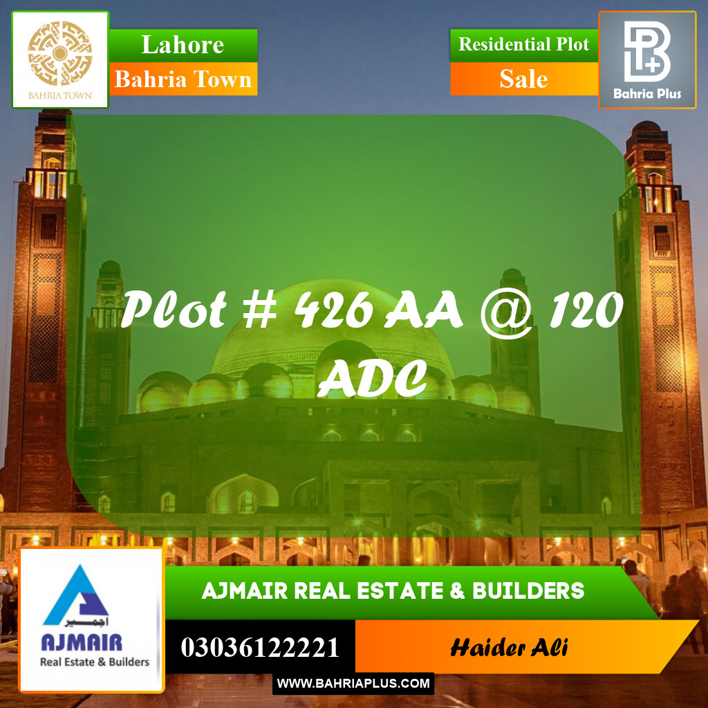 5 Marla Residential Plot for Sale in Bahria Town, Lahore - (BP-295538)