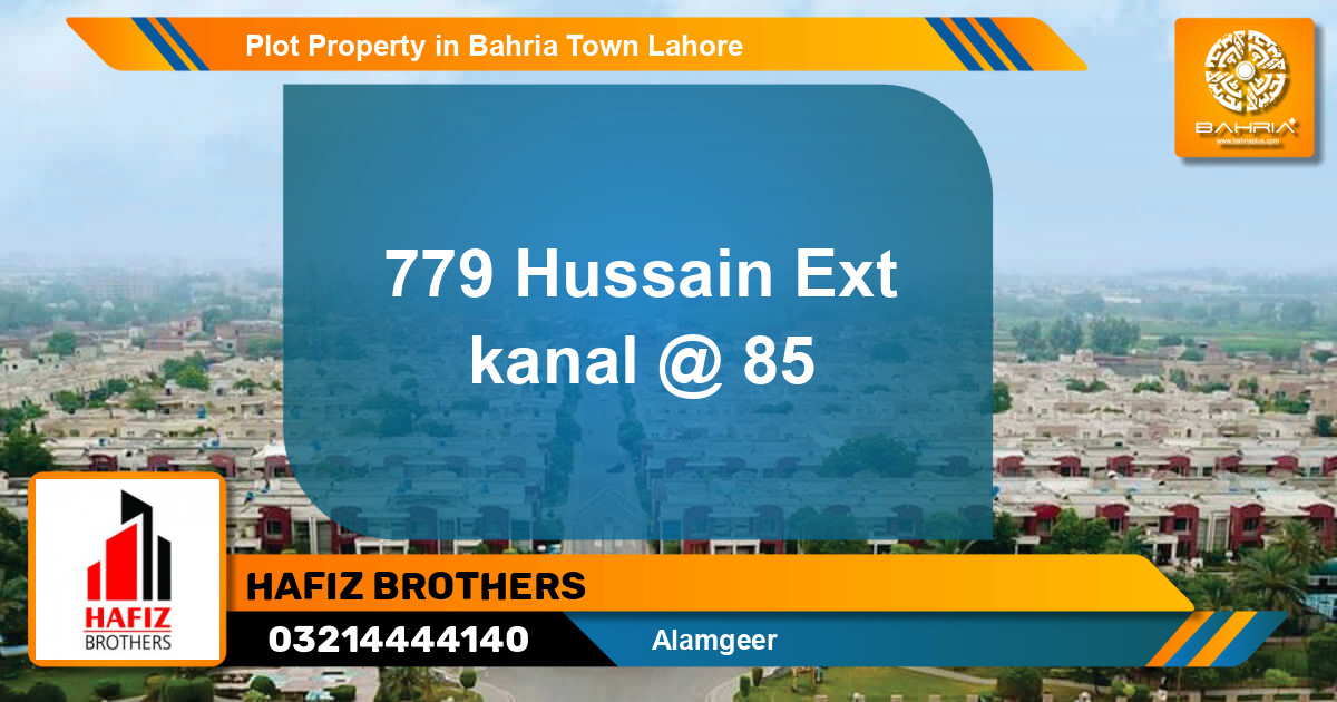 Residential Plot for Sale in Bahria Town, Lahore - (BP-29558)