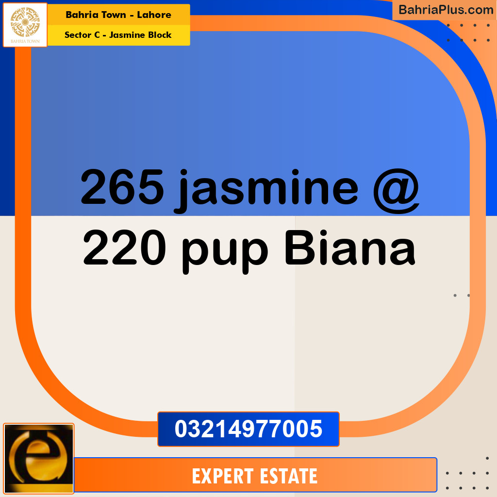 10 Marla Residential Plot for Sale in Sector C - Jasmine Block -  Bahria Town, Lahore - (BP-295599)