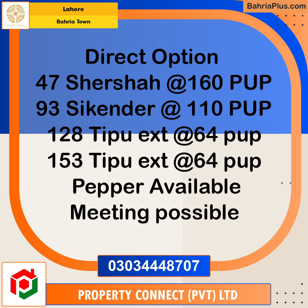 Residential Plot for Sale in Bahria Town, Lahore - (BP-295689)