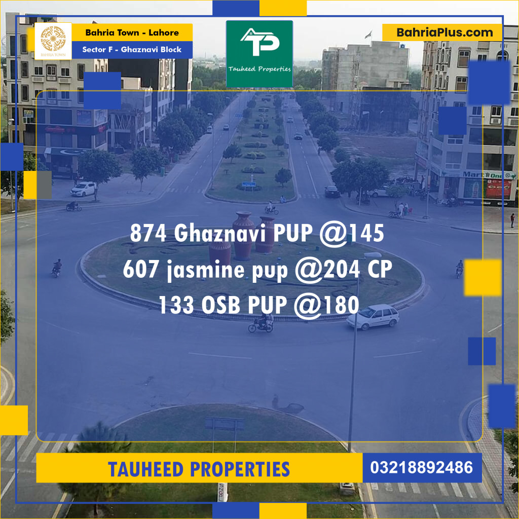 10 Marla Residential Plot for Sale in Sector F - Ghaznavi Block -  Bahria Town, Lahore - (BP-295724)