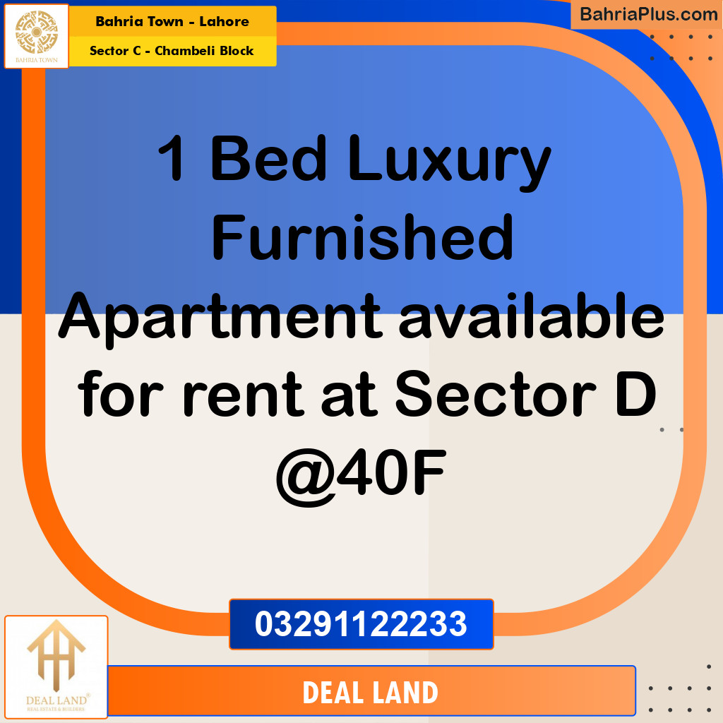 600 Sq. Ft. Residential House for Rent in Sector C - Chambeli Block -  Bahria Town, Lahore - (BP-295884)