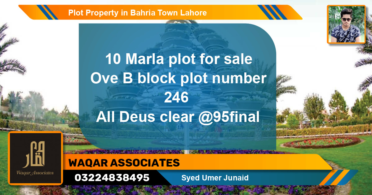 Residential Plot for Sale in Bahria Town, Lahore - (BP-29592)