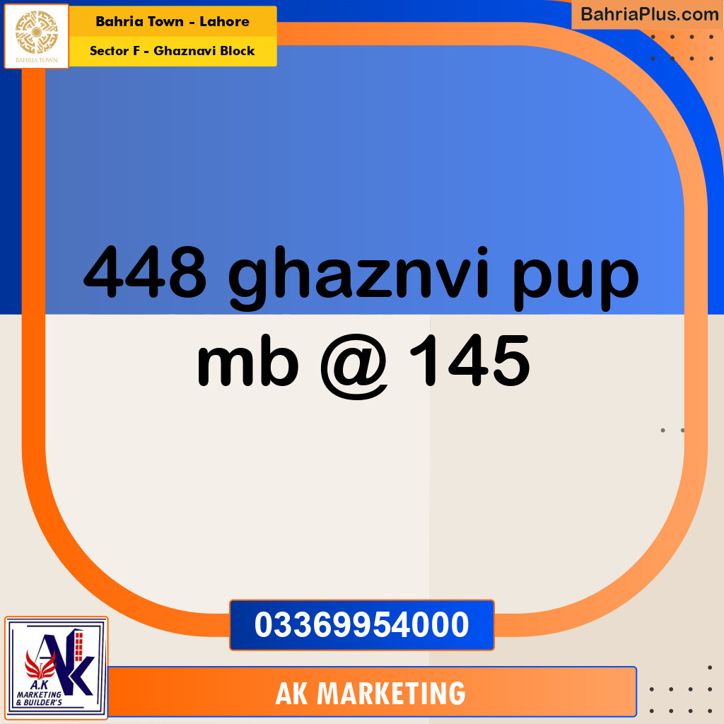 10 Marla Residential Plot for Sale in Sector F - Ghaznavi Block -  Bahria Town, Lahore - (BP-295940)