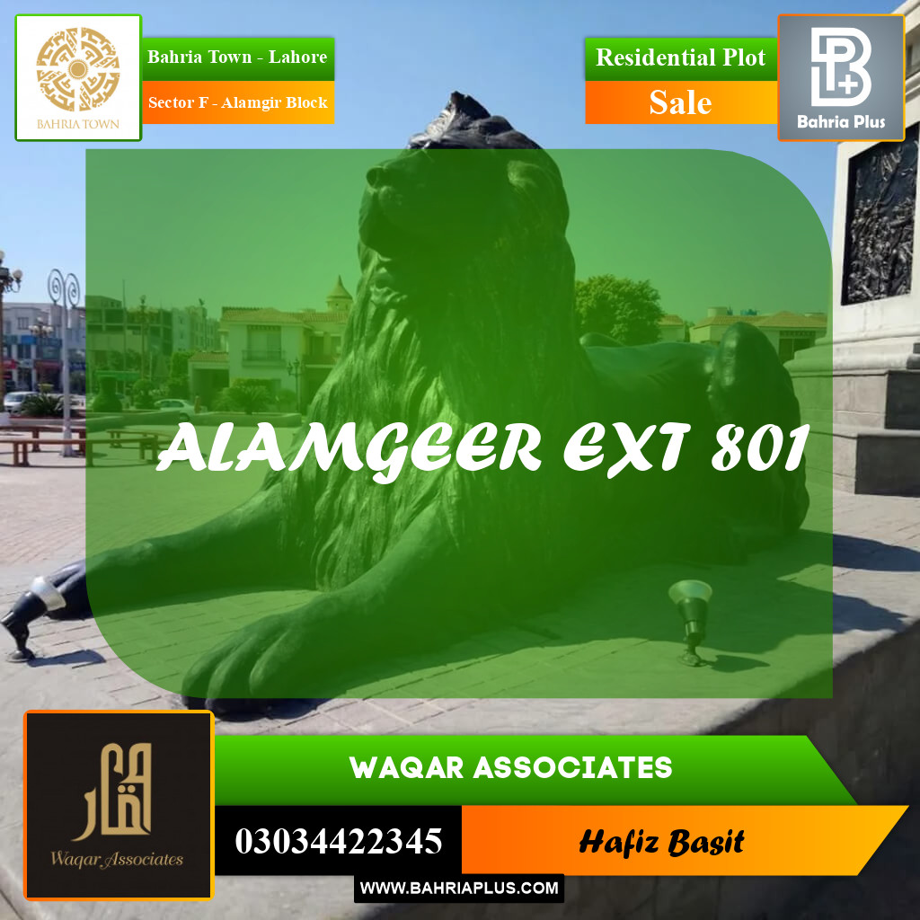 5 Marla Residential Plot for Sale in Sector F - Alamgir Block -  Bahria Town, Lahore - (BP-296107)