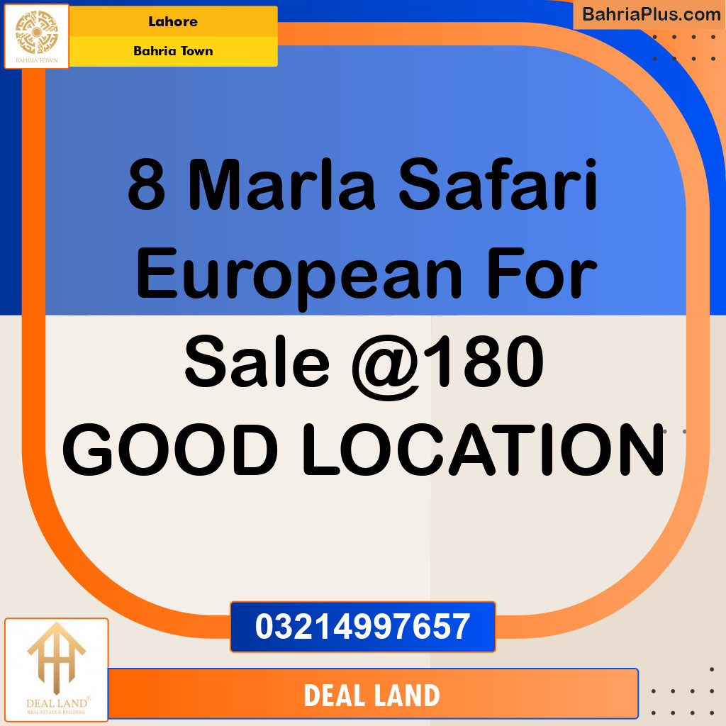 Residential Plot for Sale in Bahria Town, Lahore - (BP-296167)
