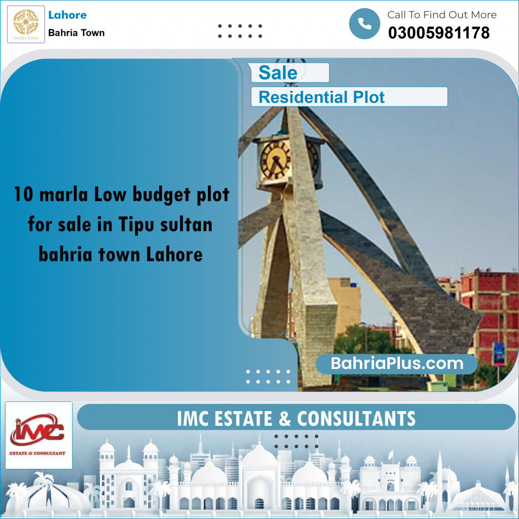 Residential Plot for Sale in Bahria Town, Lahore - (BP-296194)