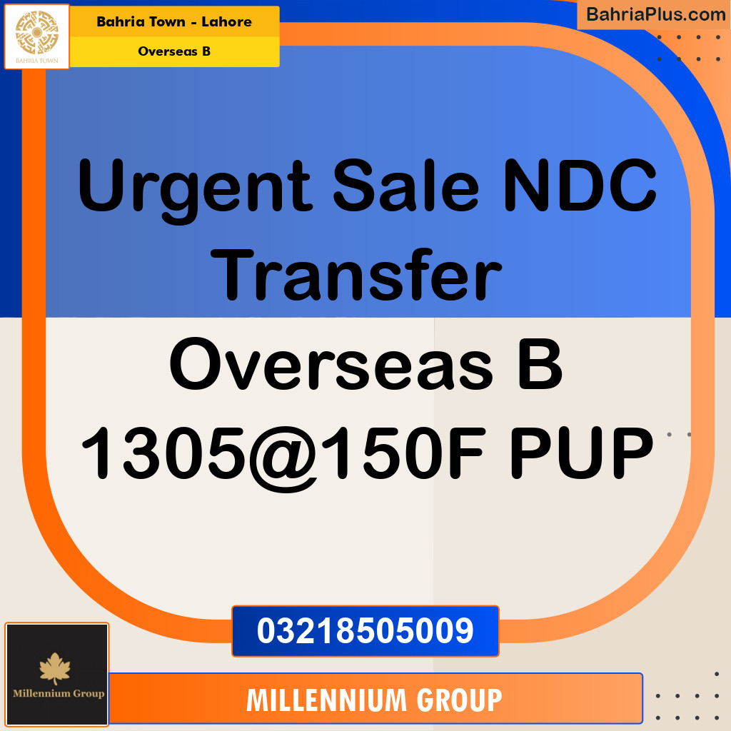 10 Marla Residential Plot for Sale in Overseas B -  Bahria Town, Lahore - (BP-296277)