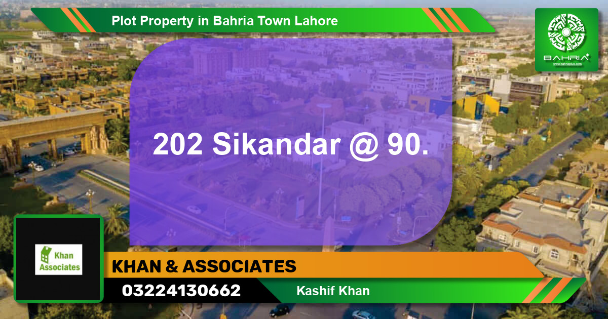 Residential Plot for Sale in Bahria Town, Lahore - (BP-29634)
