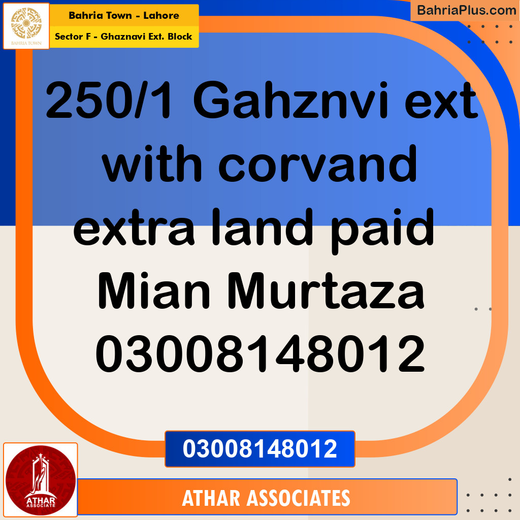 5 Marla Residential Plot for Sale in Sector F - Ghaznavi Ext. Block -  Bahria Town, Lahore - (BP-296360)